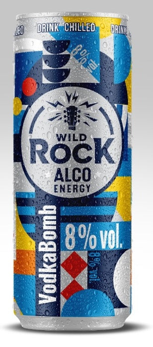 Wild Rock Vodka Bomb 8% Vol Alcohol